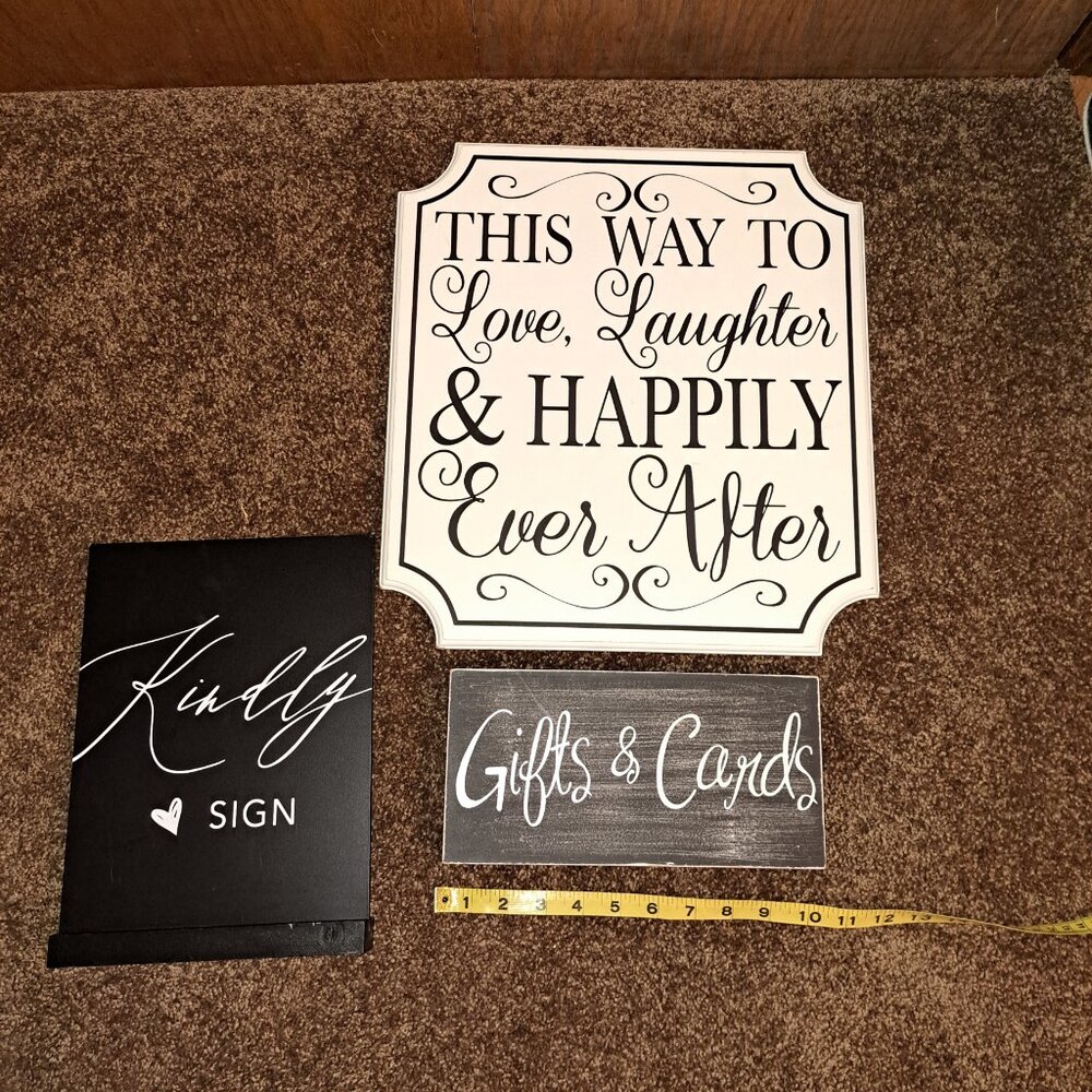 Hobby Lobby Bundle of Wedding,Card And Guest Book Signs - Picture 4 of 12